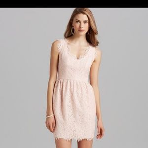 Ballet Pink Lace Shoshanna Dress